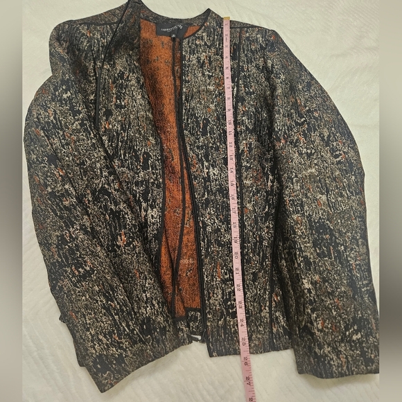 Lafayette 148 New York Black and Brown Women's Blazer Size 12 - Picture 9 of 10